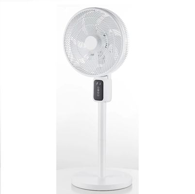 Ventilador de circulación automático de cabeza de sacudida de 12 pulgadas de pantalla LED Ventilador de enfriamiento vertical del piso
