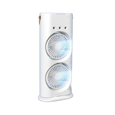 6 Vane rotativo de línea USB de alimentación ventilador de pulverización de doble extremo para oficina en casa recargable