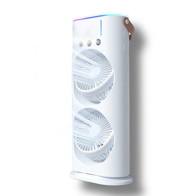 6 Vane rotativo de línea USB de alimentación ventilador de pulverización de doble extremo para oficina en casa recargable