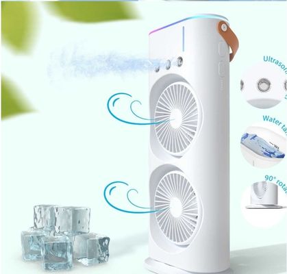 6 Vane rotativo de línea USB de alimentación ventilador de pulverización de doble extremo para oficina en casa recargable