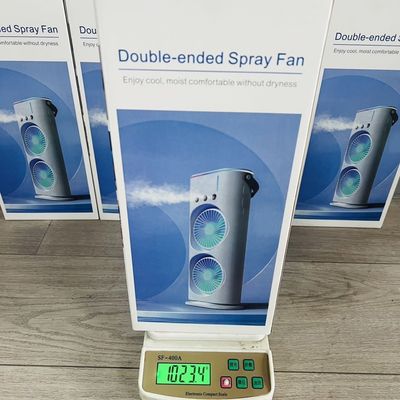 Ventilador de rociado de doble cabeza de refrigeración de aire acondicionado para refrigeración de escritorio