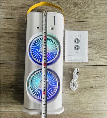 Ventilador de rociado de doble cabeza de refrigeración de aire acondicionado para refrigeración de escritorio