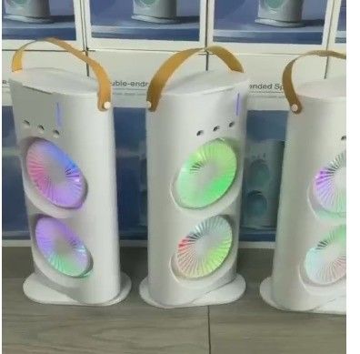 Ventilador de rociado de doble cabeza de refrigeración de aire acondicionado para refrigeración de escritorio