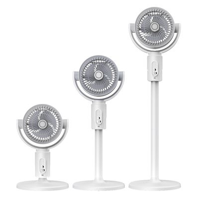 24.5 * 24CM Torre Fan de pedestal USB Carga de tiempo inteligente Sacudir la cabeza Fan de circulación de aire