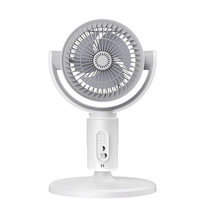 24.5 * 24CM Torre Fan de pedestal USB Carga de tiempo inteligente Sacudir la cabeza Fan de circulación de aire