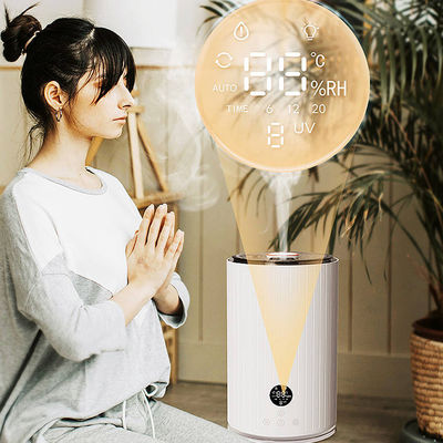 Gran humidificador de humedad de empuje de niebla fría para dormitorio Oem 5L de relleno superior electrónico ultrasónico