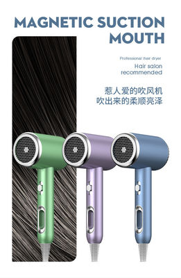 Alta Velocidad Púrpura Azul Blanco Secador de cabello Air Styler Salón Cepilla de aire caliente para el hogar