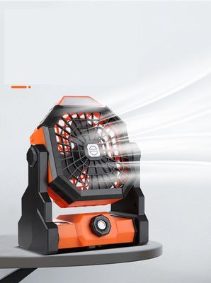 Ventilador de acampada con batería recargable portátil al aire libre con luz LED