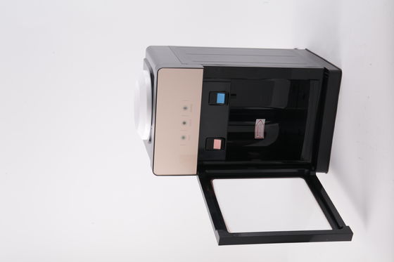 Dispensador de agua caliente y fría con cubo de pie