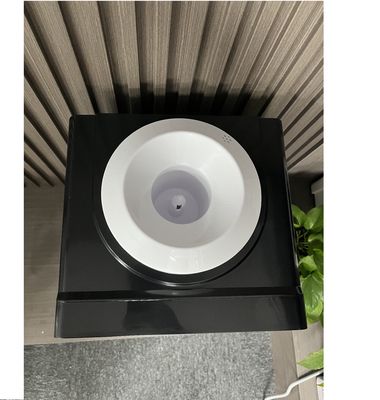 Dispensador de agua caliente y fría con cubo de pie