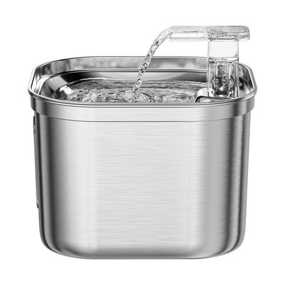 Dispensador automático de agua para mascotas de acero inoxidable de 2,2 litros
