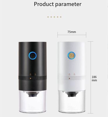 Granero de café eléctrico de plástico ABS para el hogar y la oficina con función de ciclo de limpieza