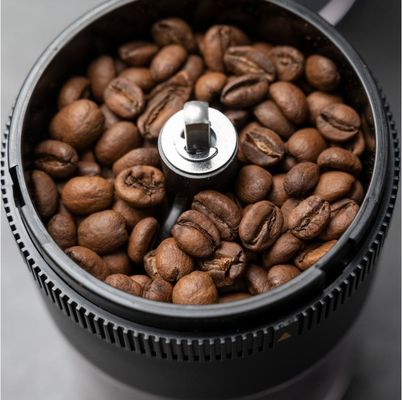 Granero de café eléctrico de plástico ABS para el hogar y la oficina con función de ciclo de limpieza