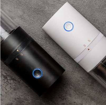 Máquina eléctrica de molienda de granos de café con ciclo de limpieza y portátil recargable USB