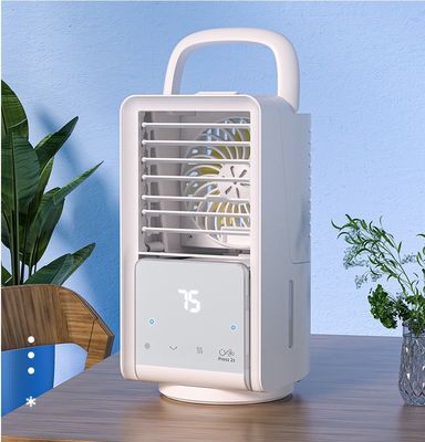 Portable 4000mAh Aire ventilador refrigerador Mini fuente de alimentación 9W Pequeños acondicionadores de aire para el hogar recargable