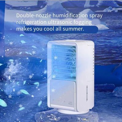 Portable 4000mAh Aire ventilador refrigerador Mini fuente de alimentación 9W Pequeños acondicionadores de aire para el hogar recargable
