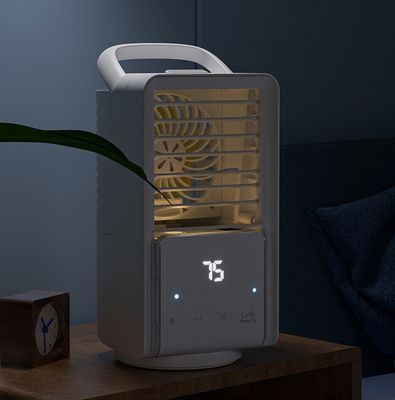 Portable 4000mAh Aire ventilador refrigerador Mini fuente de alimentación 9W Pequeños acondicionadores de aire para el hogar recargable