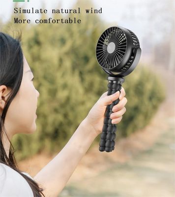 Mini ventilador de enfriamiento para bebés portátil 3 Vane giratorio ventilador de cochecito Clip-on USB recargable