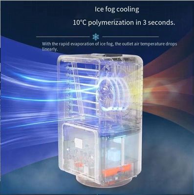 Impresión de pantalla de seda Mini Personal Space Air Cooler con tanque de agua de 700 ml y alimentación USB