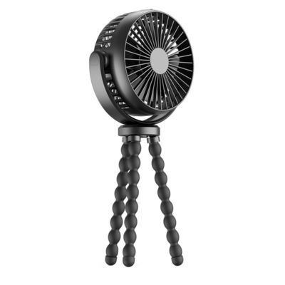 No hay control remoto cochecito portátil para bebés recargable 5200mAh USB Octopus ventilador
