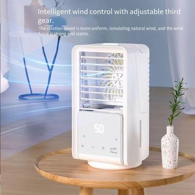 Refrigerador de aire por evaporación portátil para oficina de habitación 3 modos de viento bajo / mediano / alto alimentado por USB