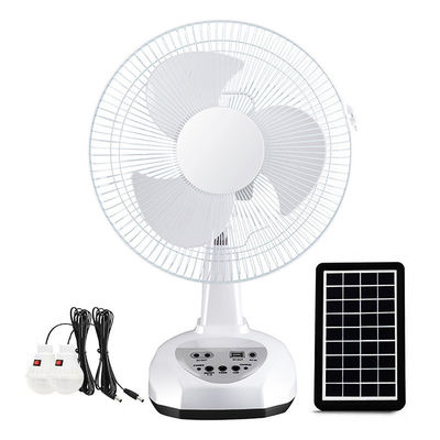Dimensiones L x W x H 43cm * 27cm * 33.5cm 12 pulgadas ventilador solar con batería y bombilla LED