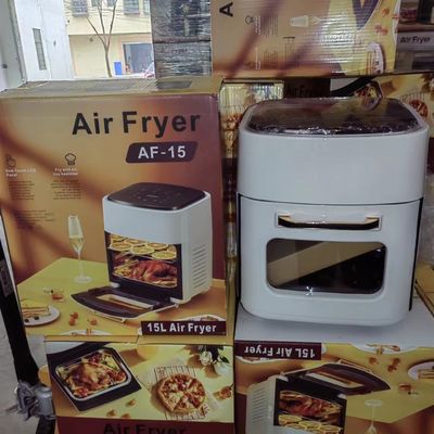 No Control de la aplicación 1400W de acero inoxidable freidora de aire tostador horno con ventana visible