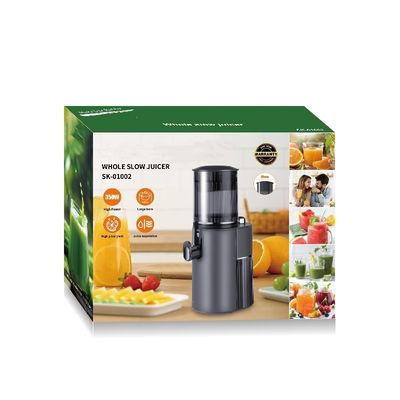 Jugo de frutas y verduras original Presión en frío Máquina de extracción lenta sin control de aplicación