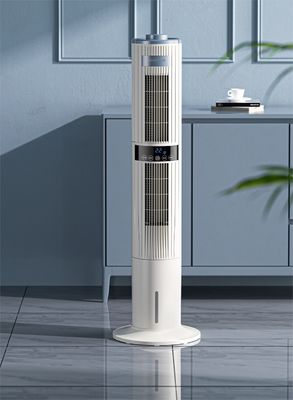 Refrigerador de aire eléctrico de control remoto TUYA con depósito de agua y purificación de doble capa