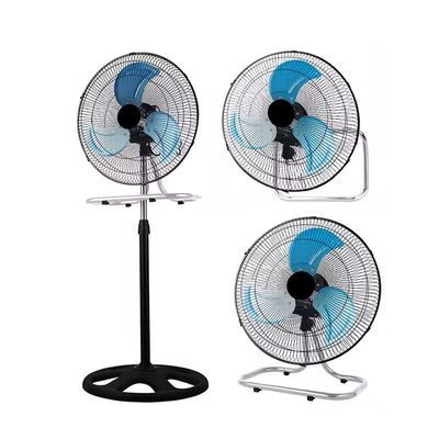 NO Control de la aplicación 18 pulgadas ventilador industrial de pie Pedestal de cuchilla de metal 3 en 1 ventilador de pie