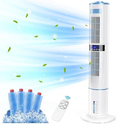 Diseño de doble capa de control de la torre de enfriamiento portátil de TUYA 33 * 33 * 120cm