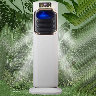 Ventilador de aire acondicionado de uso doméstico vertical refrigerado por agua con doble uso frío y caliente