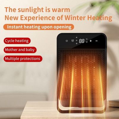 ABS portátil de escritorio ventilador de calefacción de aire para dormitorio interior de invierno 1500W PTC calefacción rápida