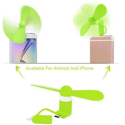 Fan de teléfono móvil plegable portátil TPE ABS Material 2 en 1 para iPhone Android