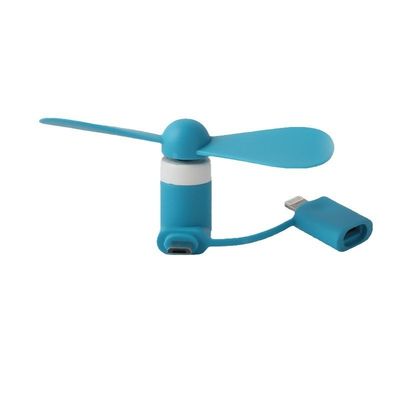Logotipo personalizado Telefono móvil portátil 3 en 1 USB Tipo C En ayunas Mini ventilador de refrigeración para 15g
