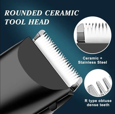 20*10*6.2cm 4 en 1 Kit de cuidado de mascotas eléctrico recargable USB para cortador de pelo de perro y gato