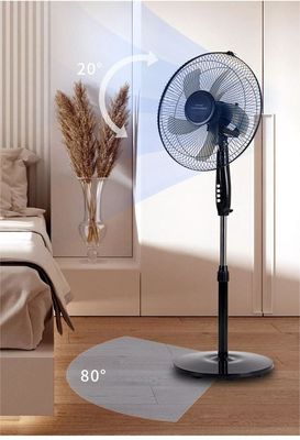 43*43*110CM ABS plástico ventilador eléctrico vertical de 16 pulgadas para refrigeración y ventilación de aire