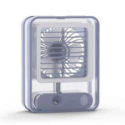 Mini ventilador de luz nocturna USB de carga ventilador de enfriamiento de aire con función de rociado y peso de 420g