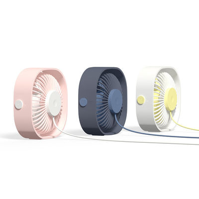 Carga de batería USB Mini ventilador recargable para refrigeración portátil 129 * 122 * 52 mm
