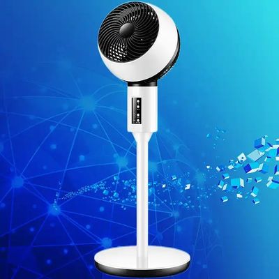 2.9KG peso bruto ventilador de circulación de aire con motor de palo sombreado y diseño portátil
