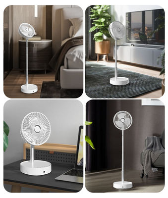 Instalación en el suelo ventilador de bolsillo plegable Función ajustable recargable para el suministro de aire