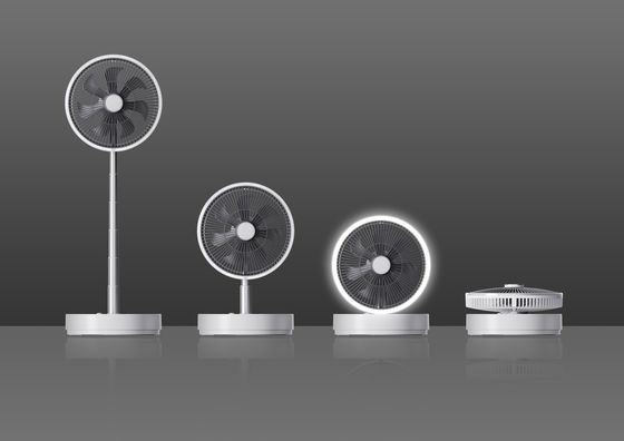 Ventilador de enfriamiento por aire instalado en el suelo con diseño telescópico portátil y control remoto