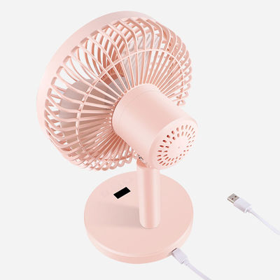 Ventilador de mesa de plástico impreso con pantalla de seda para baño y sistema de circulación de aire USB