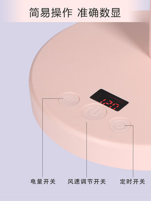 Ventilador de mesa de plástico impreso con pantalla de seda para baño y sistema de circulación de aire USB