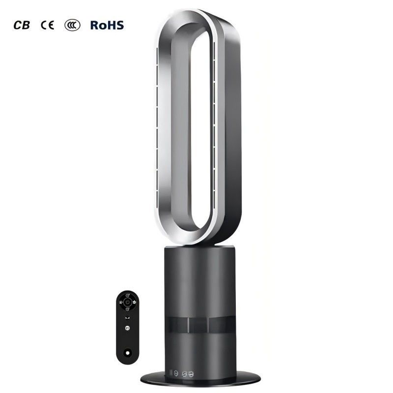 33*33*120cm Casa portátil con función oscilante enfriador de aire sin cuchillas ventilador con temporizador de 9 horas