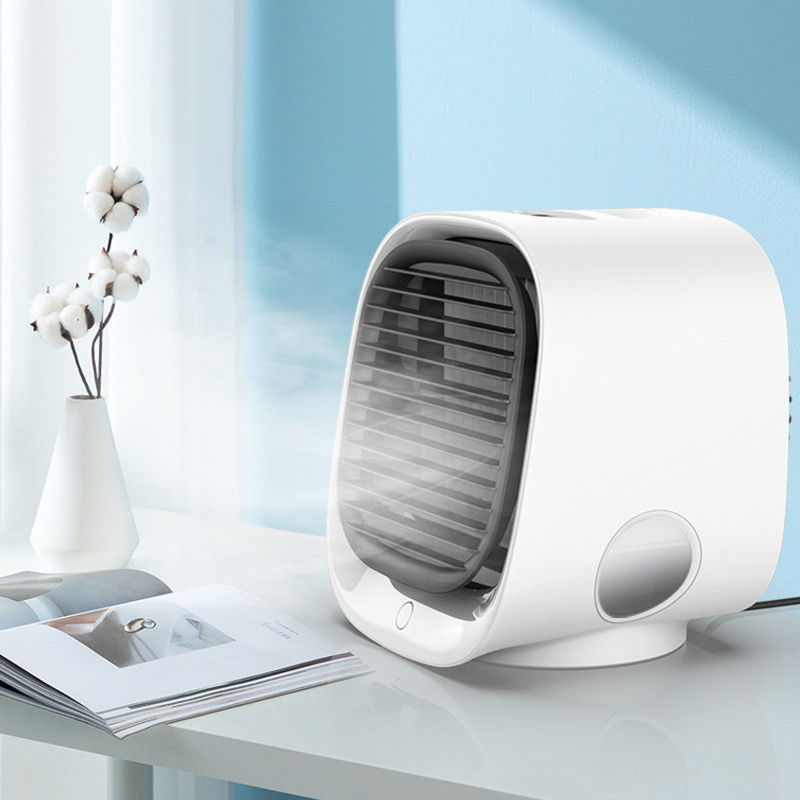 Ventilador eléctrico portátil refrigerado por agua con bajo ruido para aire acondicionado de humidificación móvil