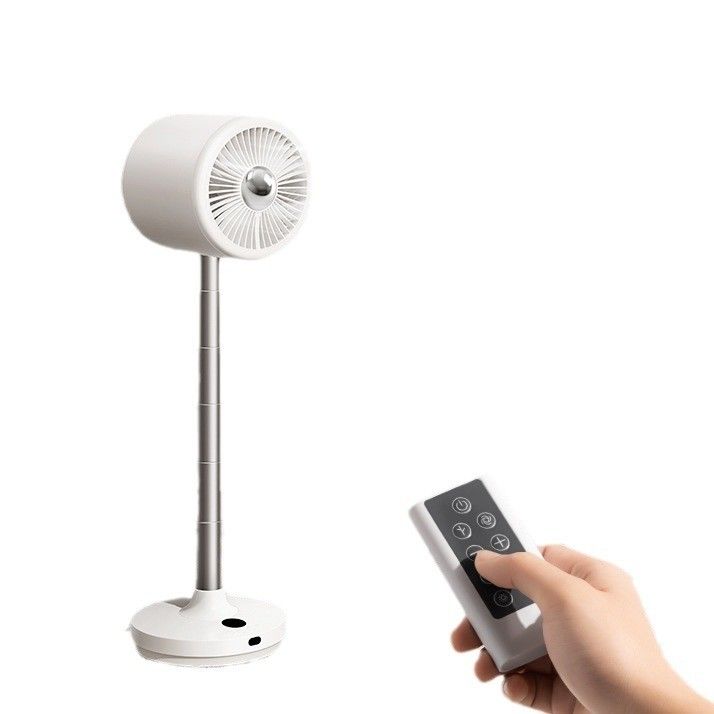 Ventilador de suelo USB portátil con cabeza de sacudida para refrigeración de aire versátil en el hogar y al aire libre