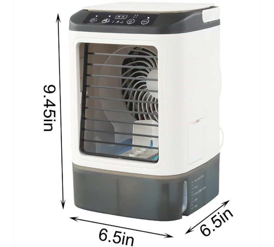 Mini ventilador de aire acondicionado para el hogar Ventilador eléctrico USB portátil 5V12W Peso neto 800g