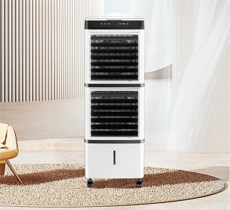 Refrigerador de aire por evaporación portátil de doble capa de 14L con control remoto y voltaje de 220V