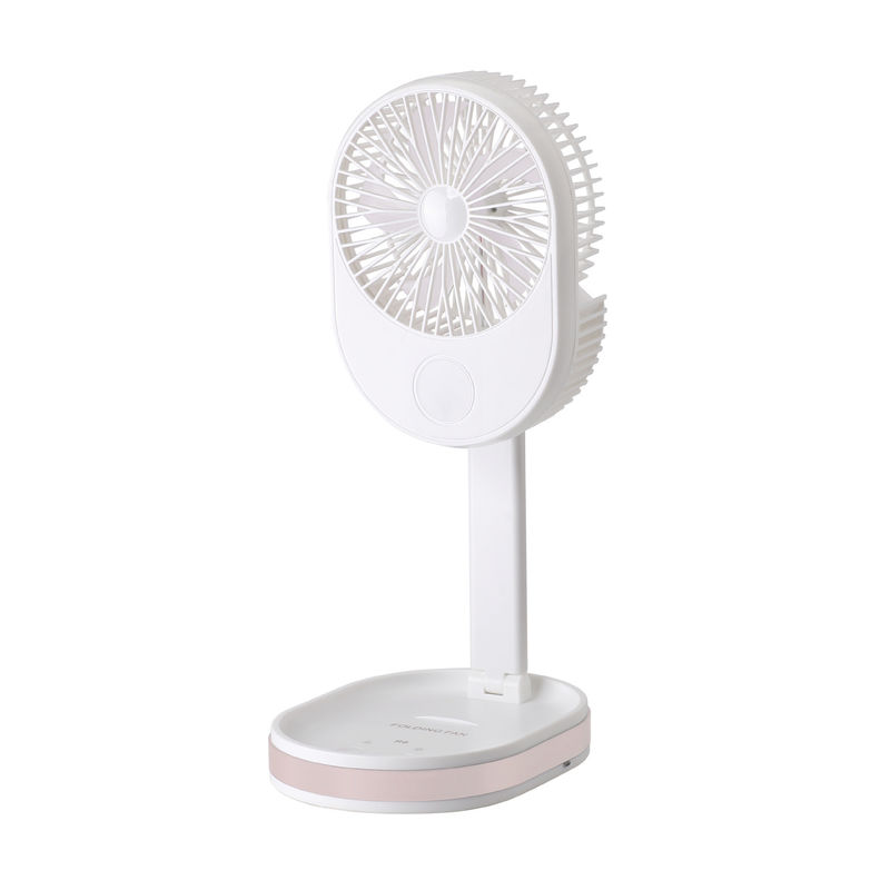 Logotipo personalizado pequeño ventilador plegable portátil para la carga de escritorio en el exterior
